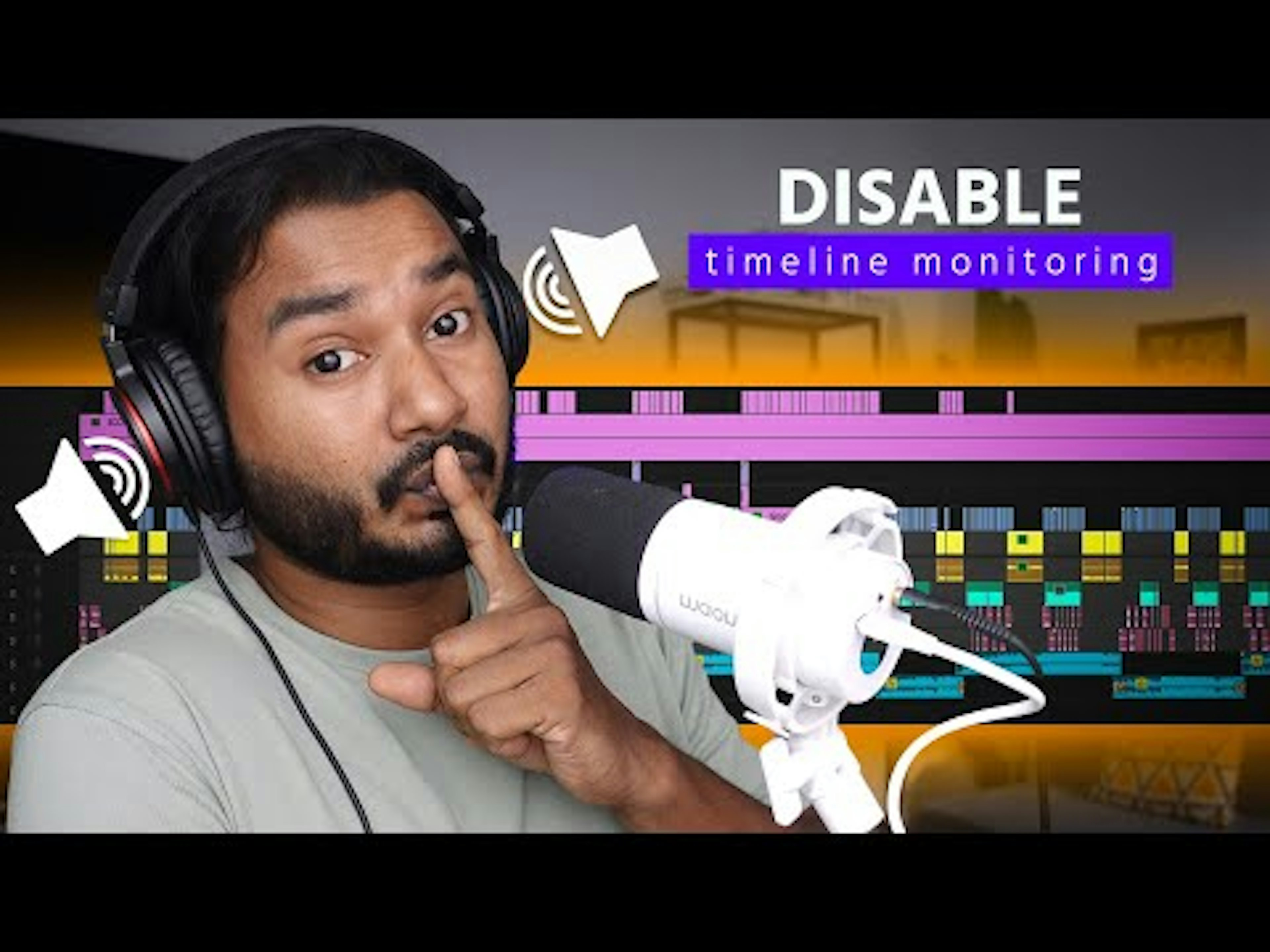 How to Disable Mic Monitoring (FEEDBACK) When Recording in Premiere Pro