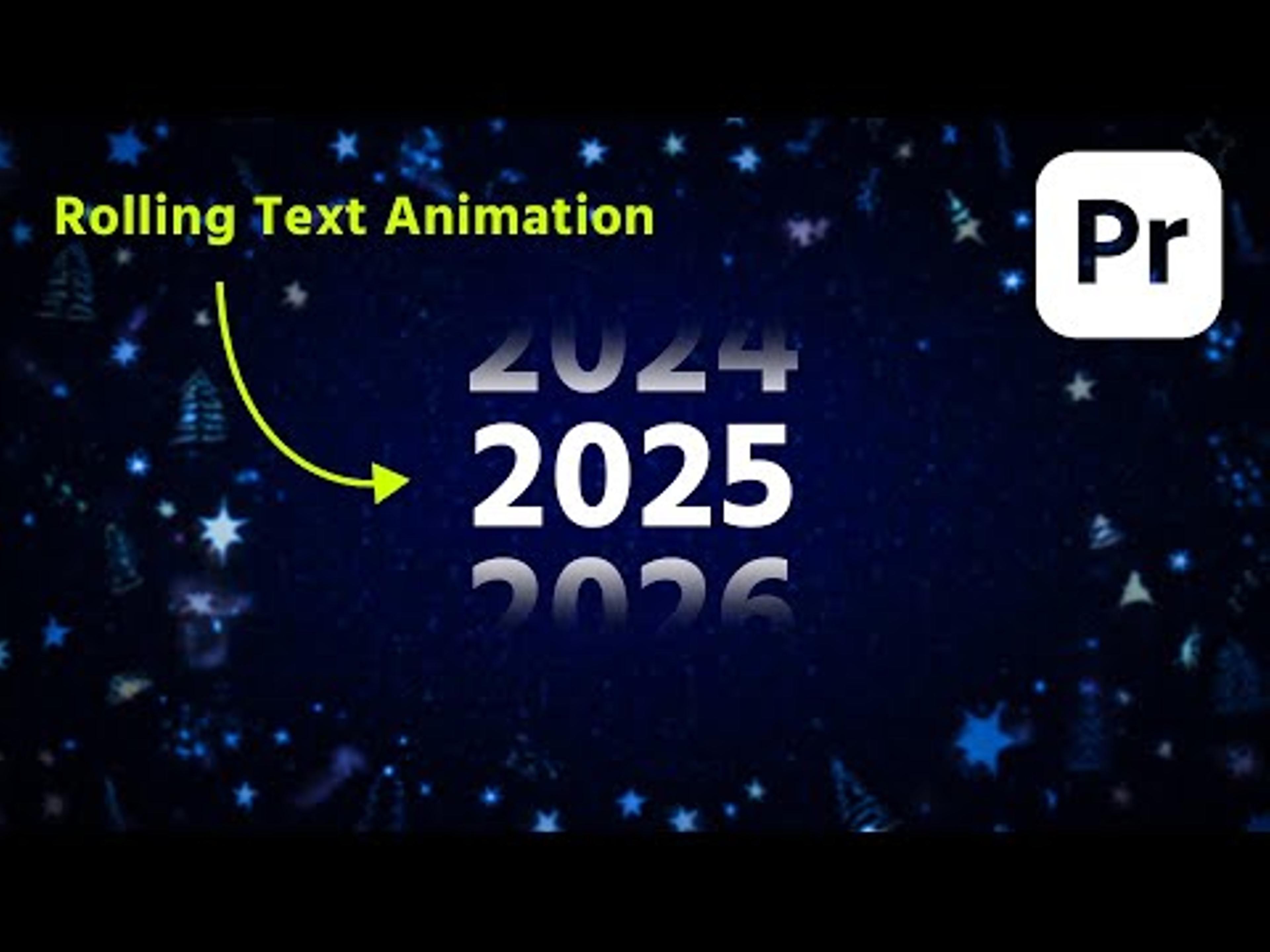 Rolling Text Animation in Premiere Pro